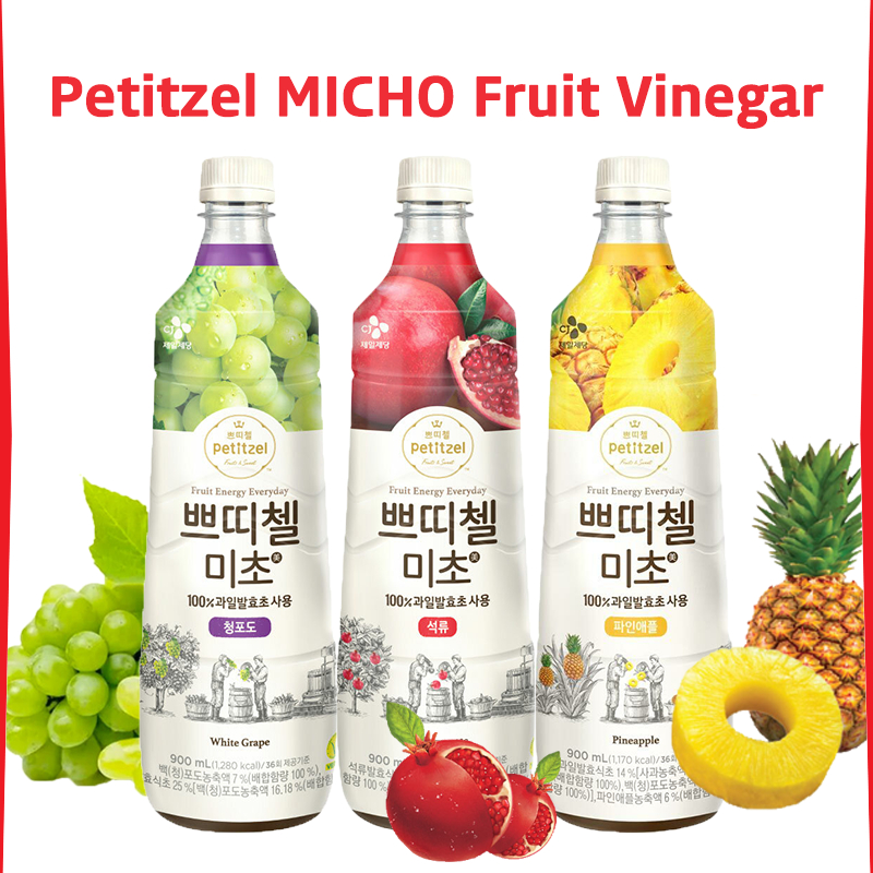 CJ Cheiljedang Petitzel MICHO | Fruit Vinegar 900mL x 4ea SET ...