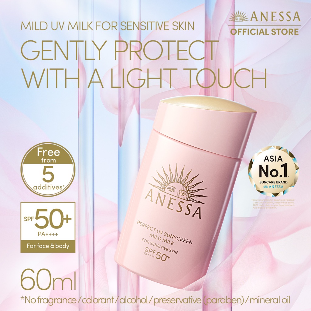 Anessa Perfect UV Sunscreen Mild Milk 60ml | Shopee Singapore