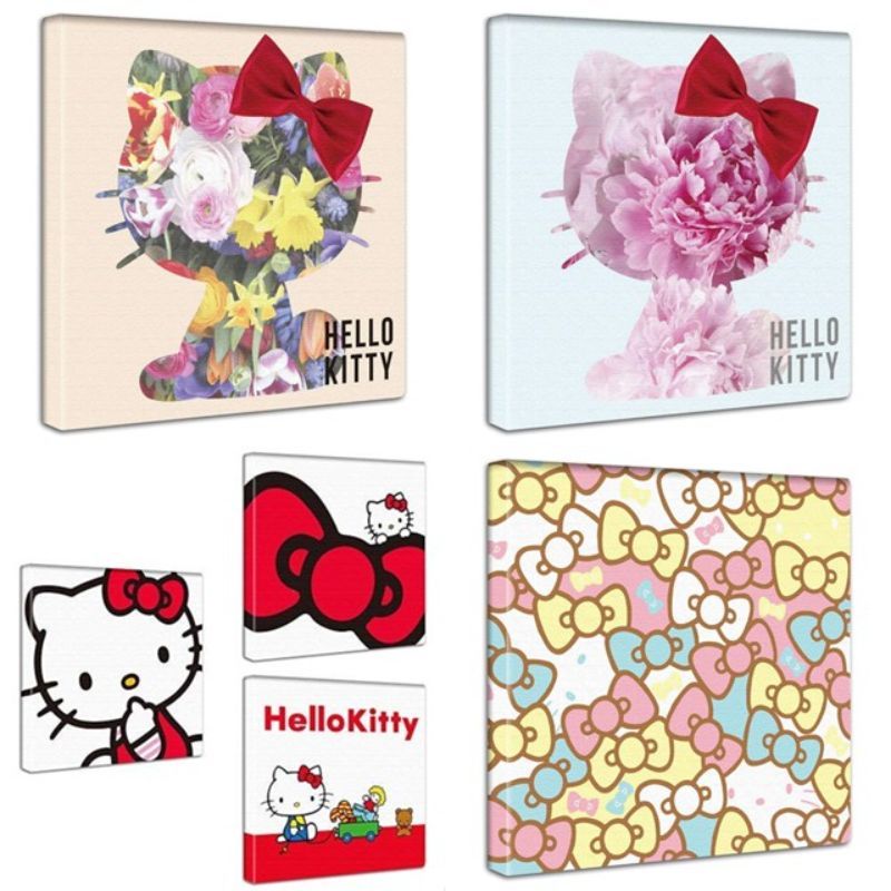 Hello Kitty Art Panel 30cm x 30cm Made in Japan Interior Makeover ...