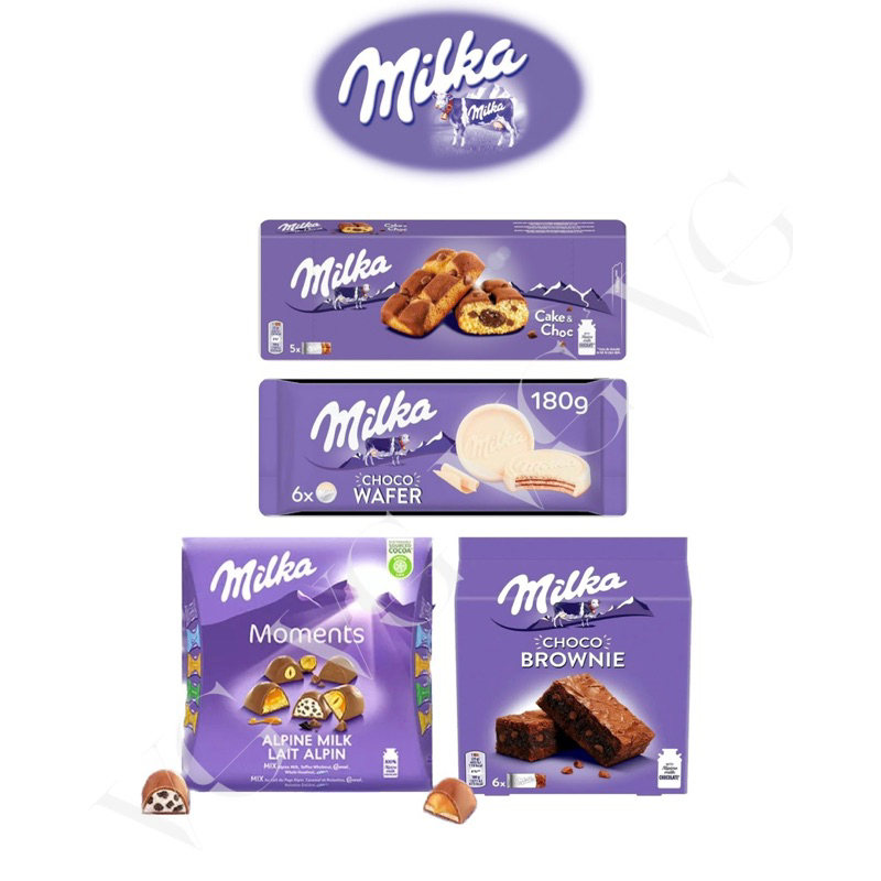 MILKA Chocolate Choco Wafer White MILKA Choco Brownie Milka Moments ...