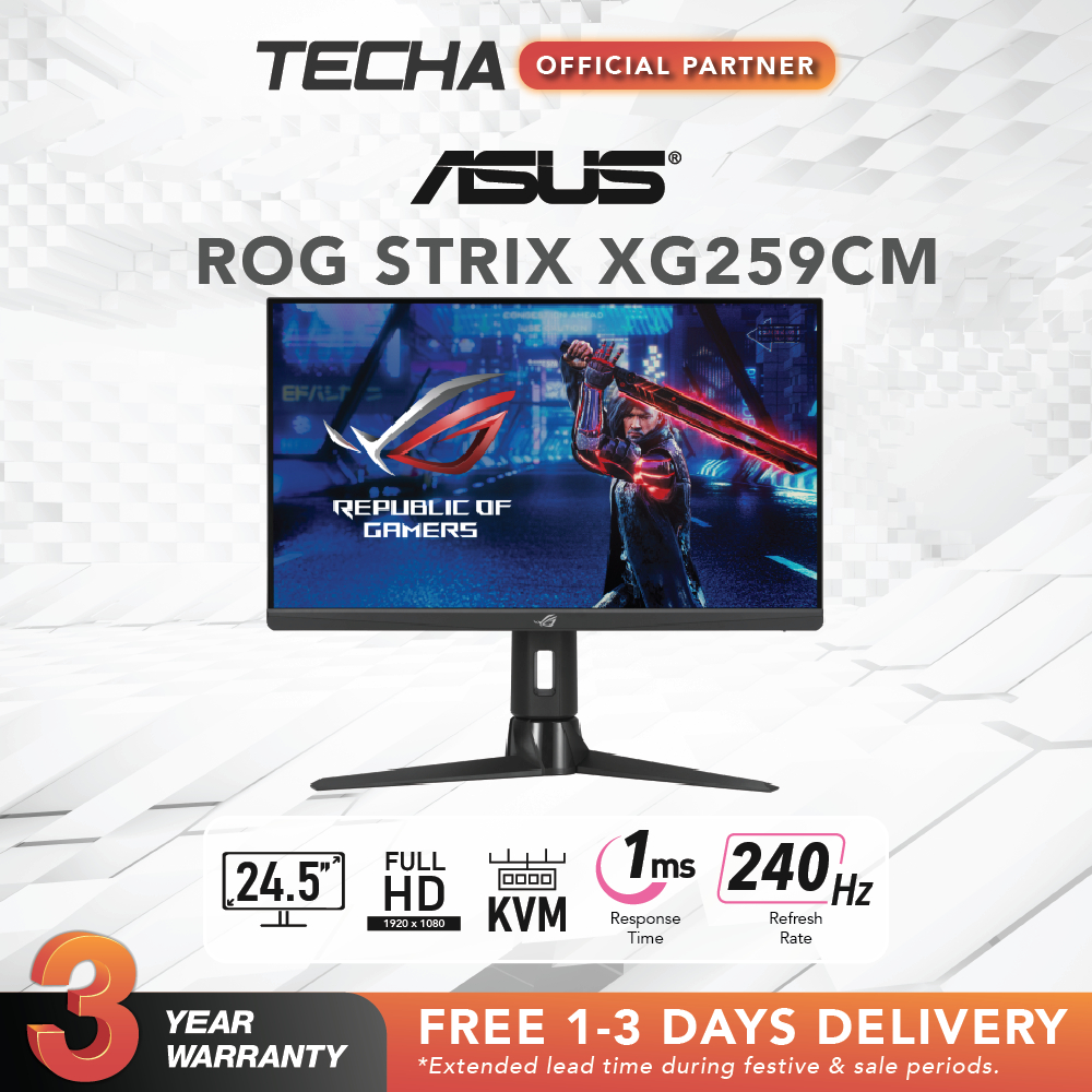 Asus Rog Strix Xg259cm 245 Ips 240hz 1ms Hdr Gaming Monitor Shopee Singapore 1845