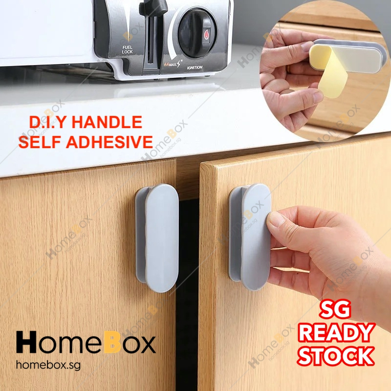 HOMEBOX 🇸🇬 Instant Cabinet Drawer Handle Window Handle Self-Adhesive ...