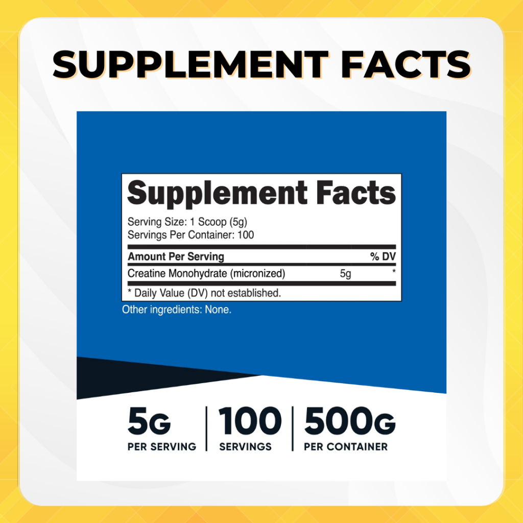 nutricost creatine 500g - supplement