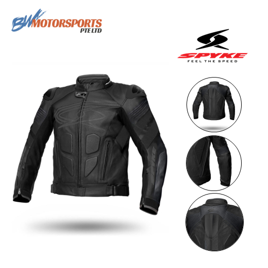 SPYKE ESTORIL EVO STREET RIDING JACKET MOTORCYCLE JACKET LEATHER ...