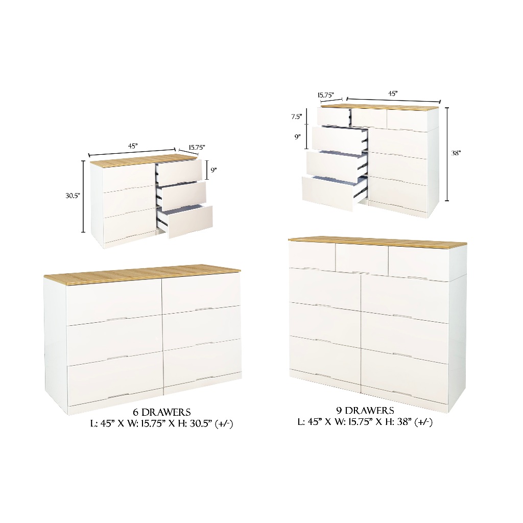 Chest of drawers / Low height drawers / 3 tier chest drawers / 4 tier ...