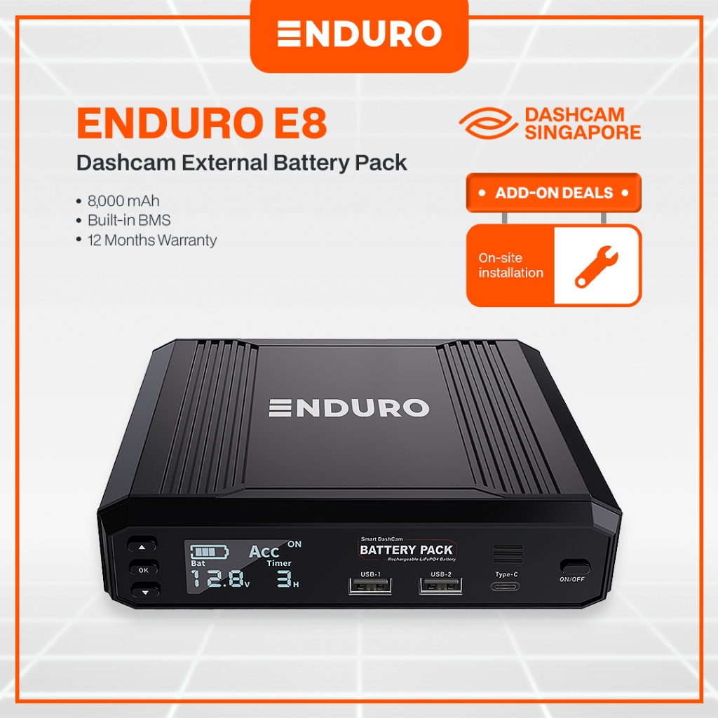 ENDURO External Battery Pack for Dashcam [Latest 2024 Models] 8