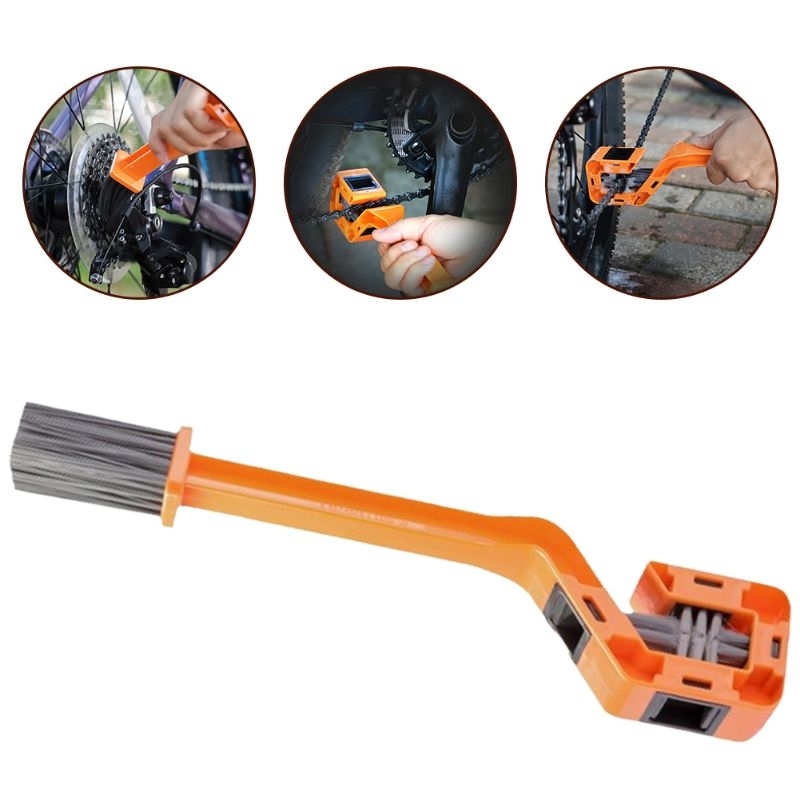 cylion PT1 Bicycle Chain Brush Double Head Motorcycle Chain cassette ...
