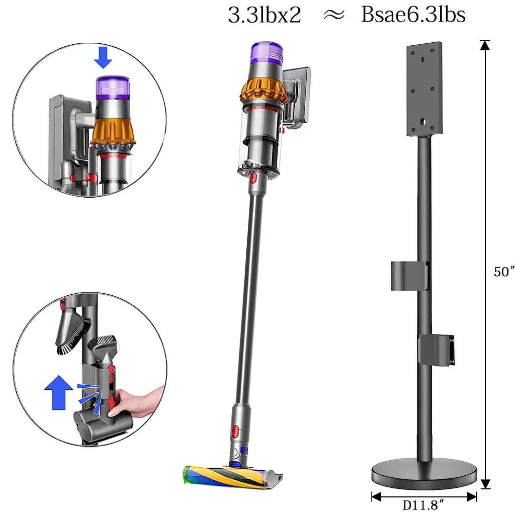 Vacuum stand for Dyson v7 v8 v9 v10 v11 v12 cordless hoovers, Dyson ...