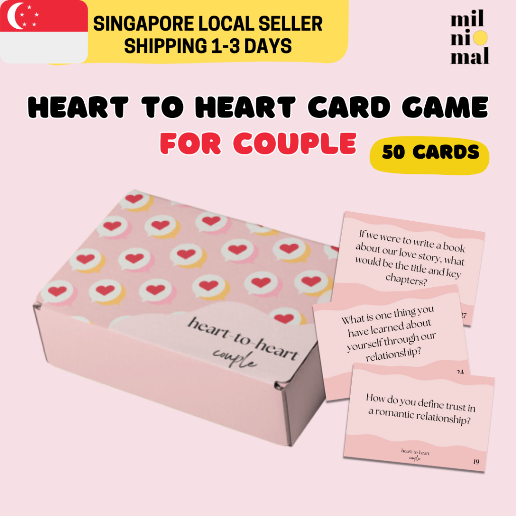 [SG Seller] HearttoHeart Card Games for Couples / Date Night Games