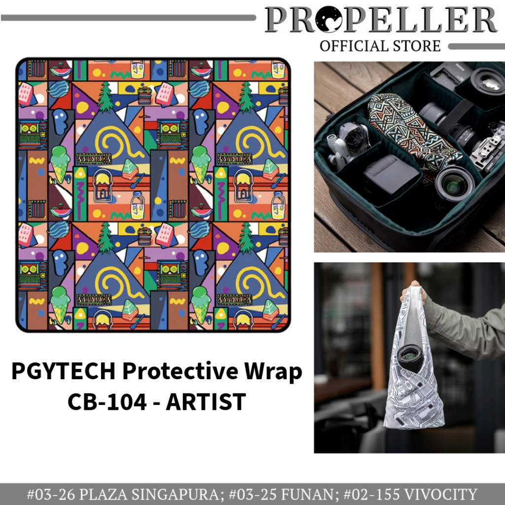 PGYTECH Wrap de protection pour objectif (Artiste) - Etui pour objectif