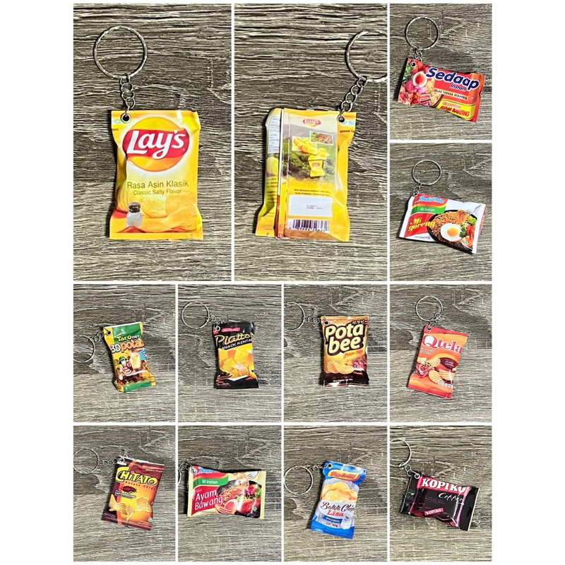 Miniature Snack Keychain/ Bag Tags | Shopee Singapore