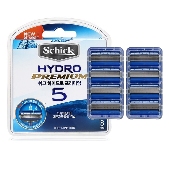 Schick Hydro 5 Premium Refill Blade Cartridges 4s & 8s - Shaving Razor ...