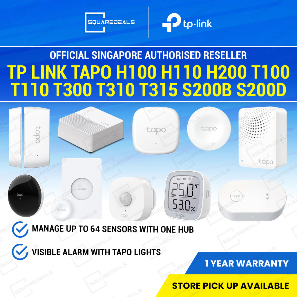 TP Link Tapo H100 H110 H200 T100 T110 T300 T310 T315 S200B S200D Smart ...