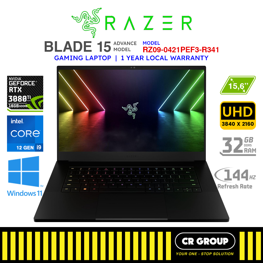 Razer Blade 15 Rz09 0421pef3 R341 Intel Core I9 12900h Geforce Rtx3080 Ti 16gb 32gb Ram 5087