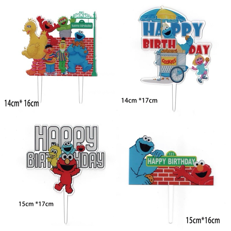 [Ready Stock] Sesame Street Elmo and Friends Cookies Monster Acrylic ...