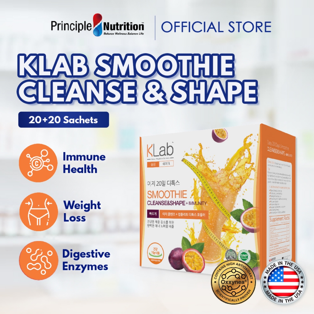 KLab Cleanse Shape 20s+20s, with Fibersol® + Vitamin C + Inulin ...