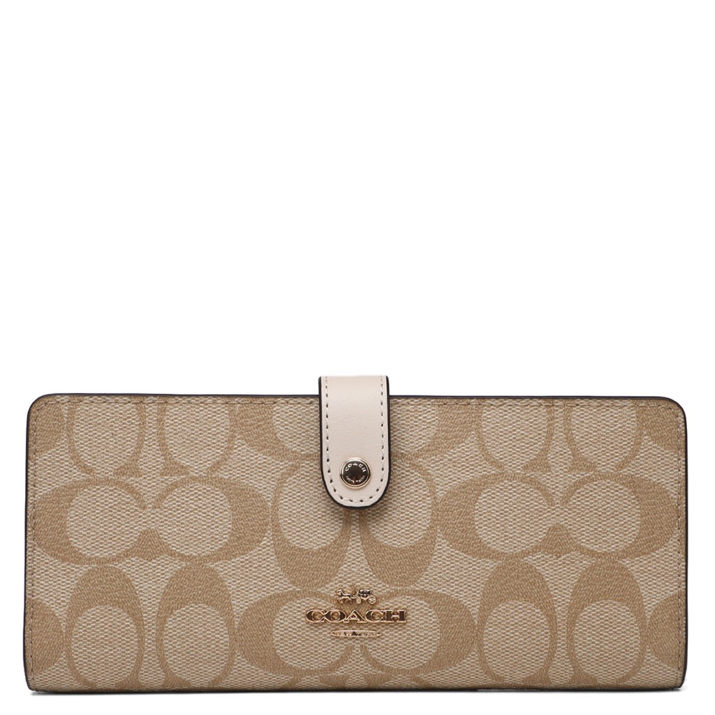 COACH Long Wallet Signature/leather Slim Wallet | Shopee Singapore