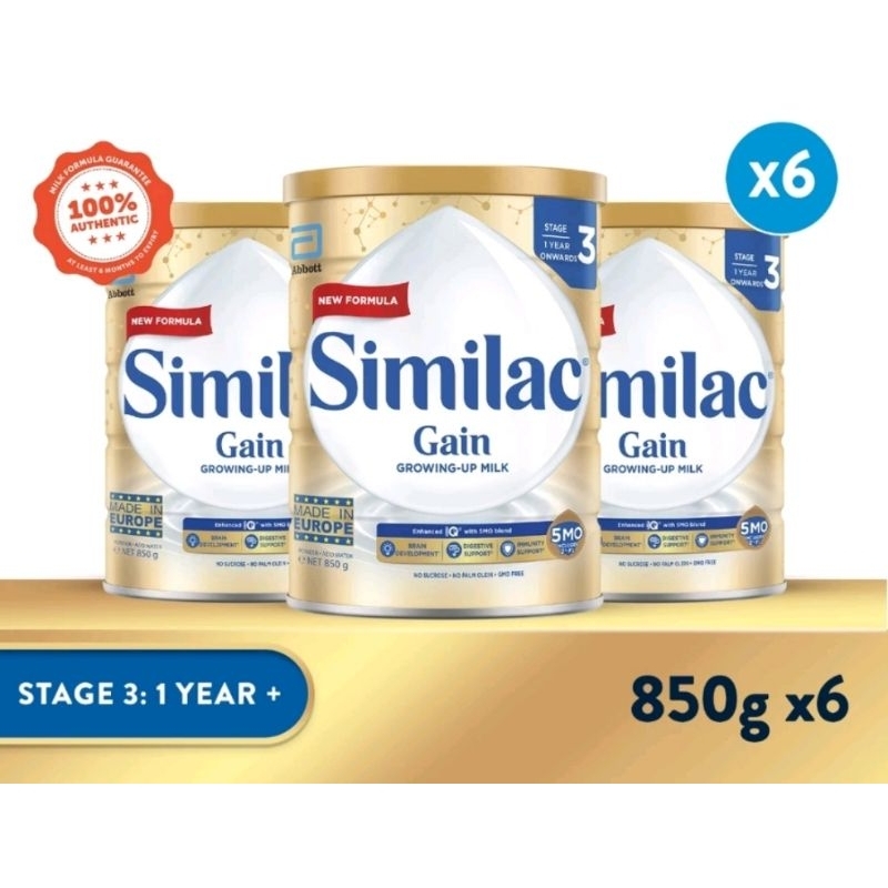 (Bundle of 6) Similac Stage 3 850grams (Singapore Source) | Shopee ...