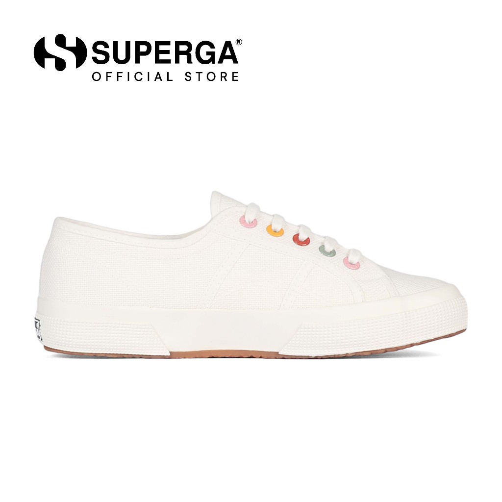 Superga 2750 Rainbow Eyelets White Avorio Groovy Shopee Singapore