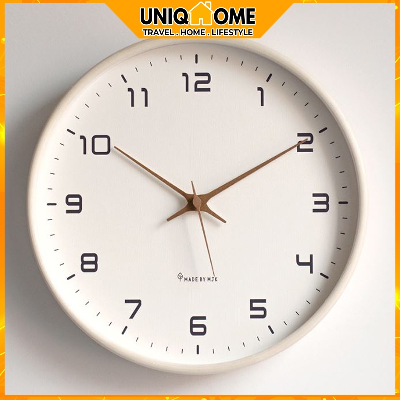 Uniqhome Wooden Wall Clock 30CM Wall Clocks Bedroom Clock / Living Room