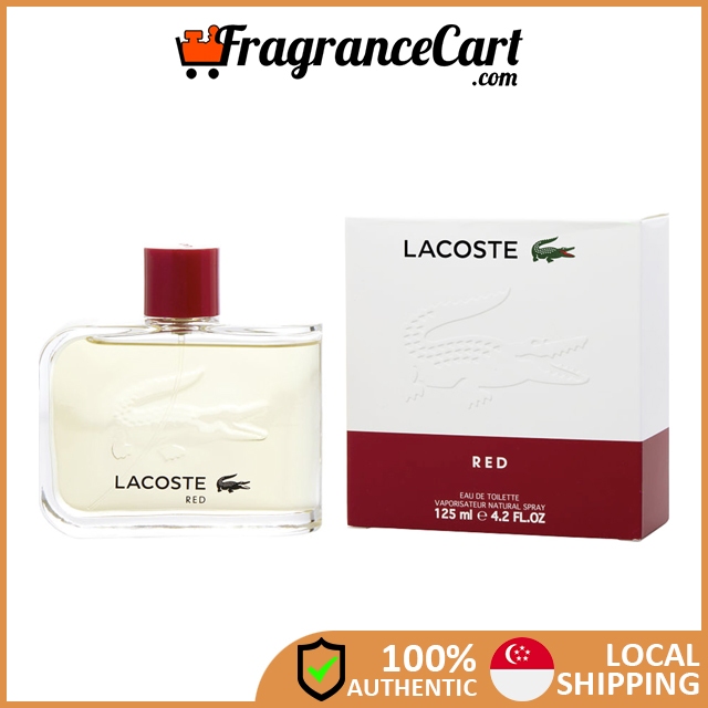 Lacoste Red Style In Play EDT for Men New Packaging 125ml Brand New 100 Authentic Perfume FragranceCart Red Gold Shopee Singapore