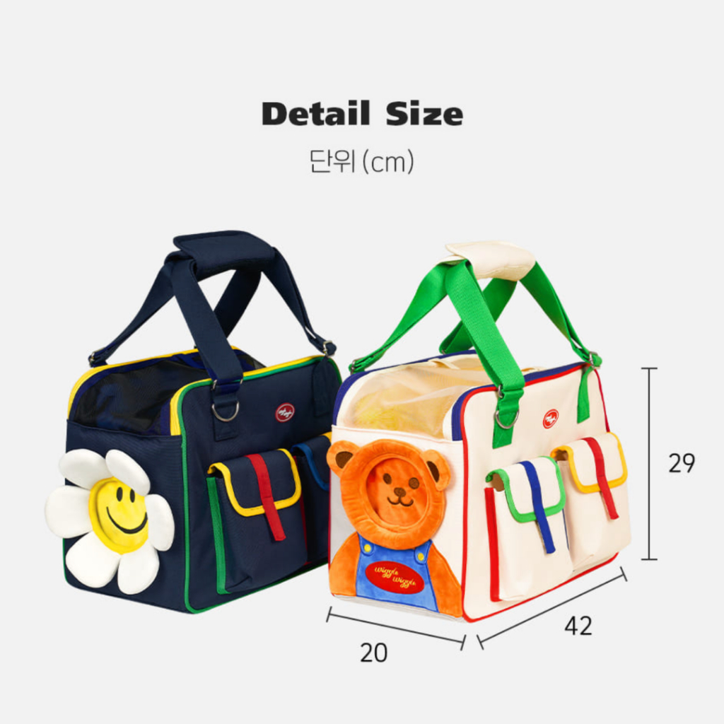 ❗️PRE-ORDER❗️[PETHROOM x wiggle wiggle] Pet Carrier - Smile we