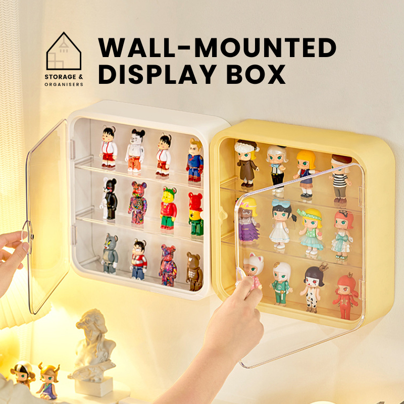 [Ready Stock] Figures Display Box Wall Mounted Punch Free Pop Mart ...