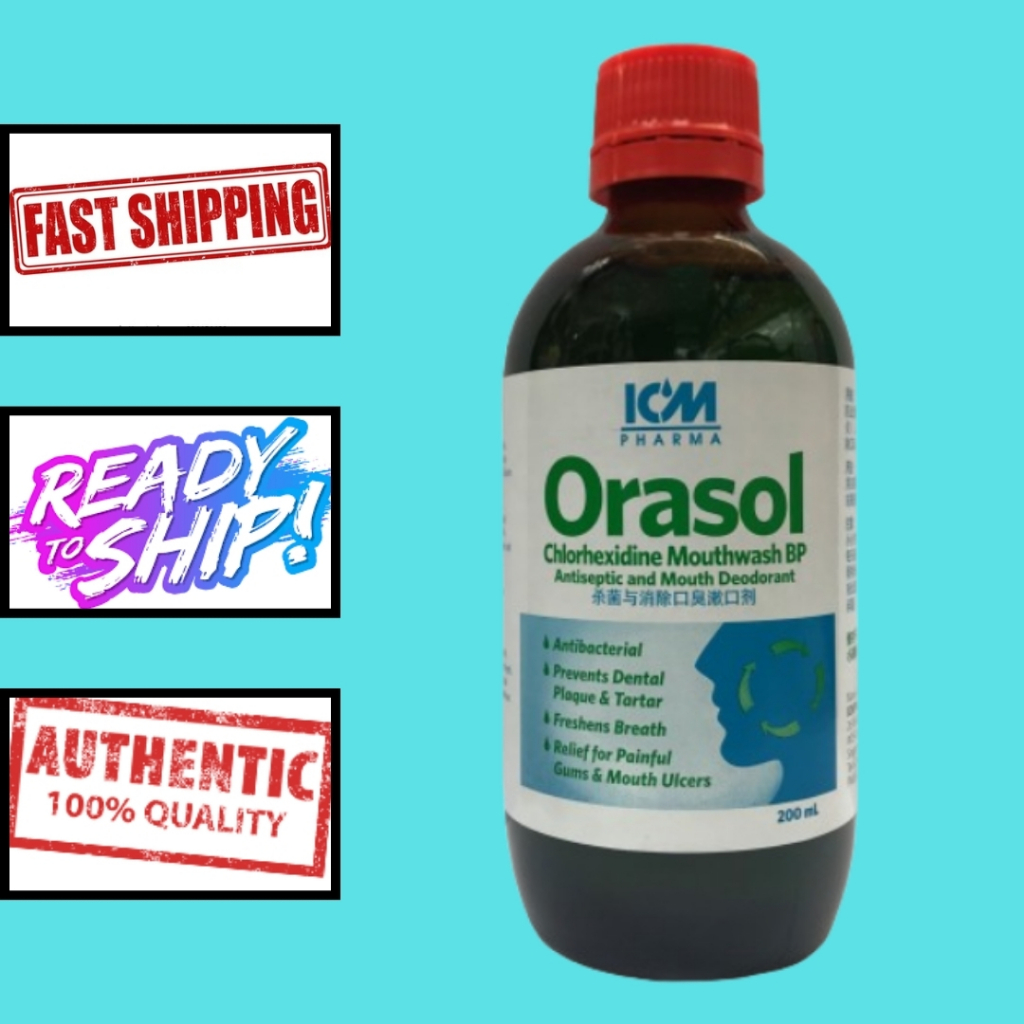 Orasol Mouthwash 200ml Dental Plaque and Tar Painful Gums Mouth Ulcers ...