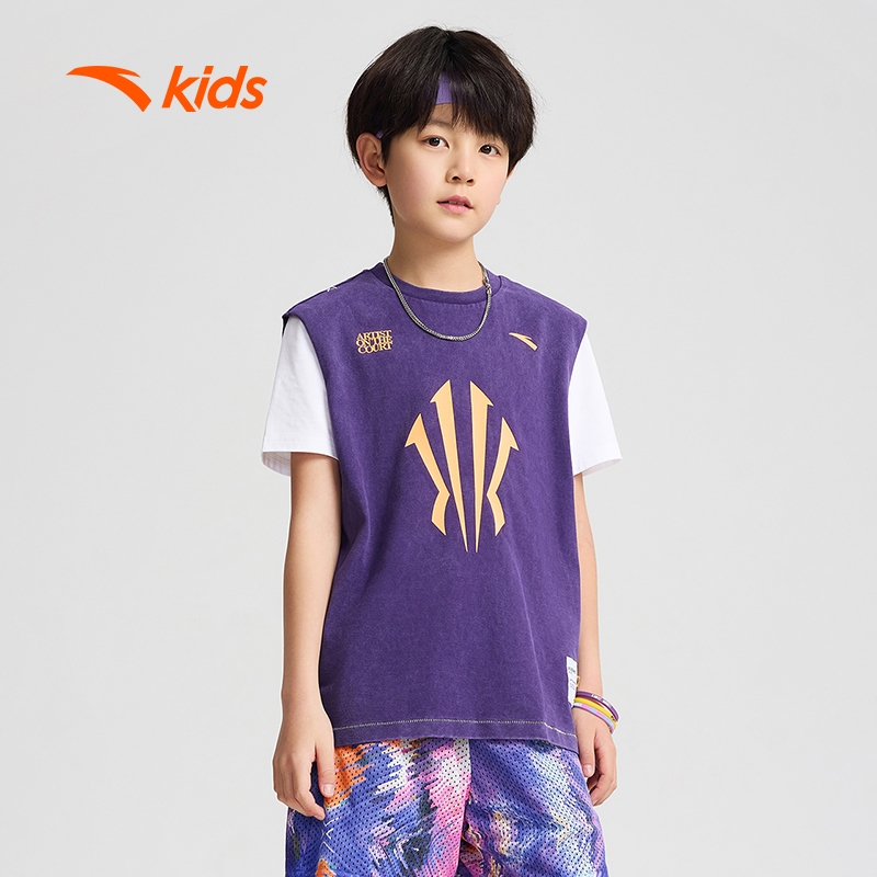 NEW ANTA KIDS x KYRIE IRVING Boys Breathable Basketball Tank T Shirt 2 Colors Available 3524B1113R 3 3524B1113R 2 Shopee Singapore