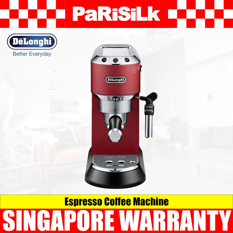 DELONGHI EC685.R Dedica Style Scarlet Red Pump Espresso Coffee