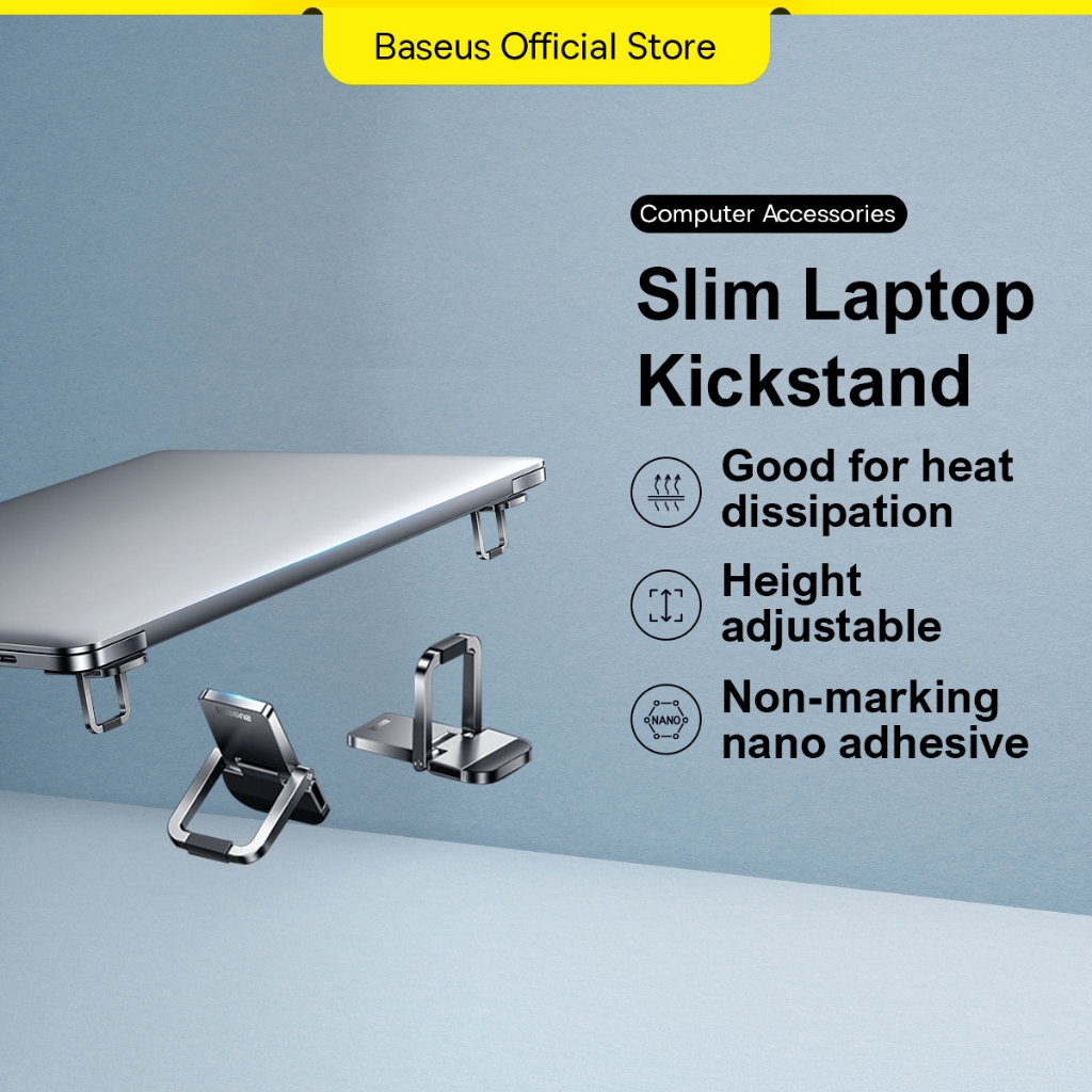 Baseus 2PCS Slim Portable Laptop Kickstand 10KG Loadbearing Nonslip