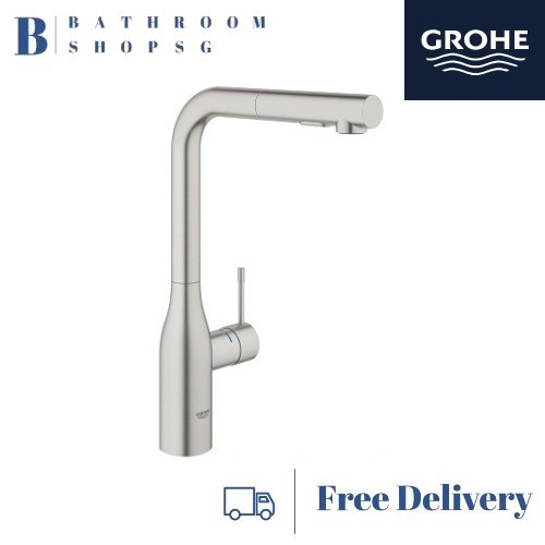 GROHE Essence New Single Handle Kitchen Faucet With SilkMove® And With Accessories & Reviews