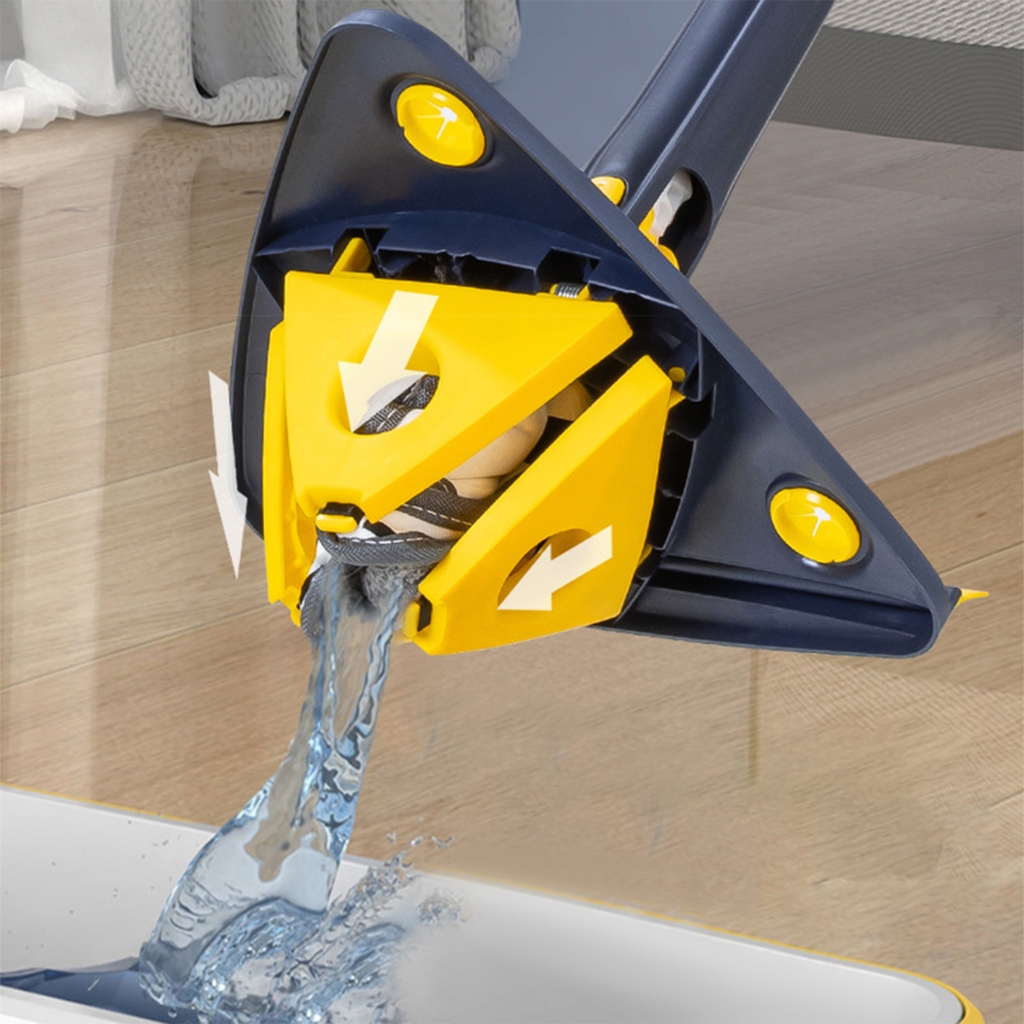 [ SG Ready Stock] Triangular Mop 360° Rotatable Adjustable Wet & Dry ...