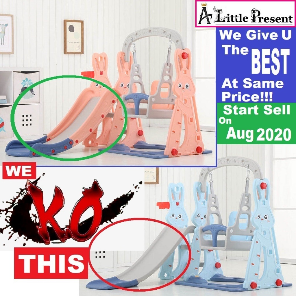 A little Present 3 in 1 Swing Children Slide Kids Slide Indoor Outdoor ...