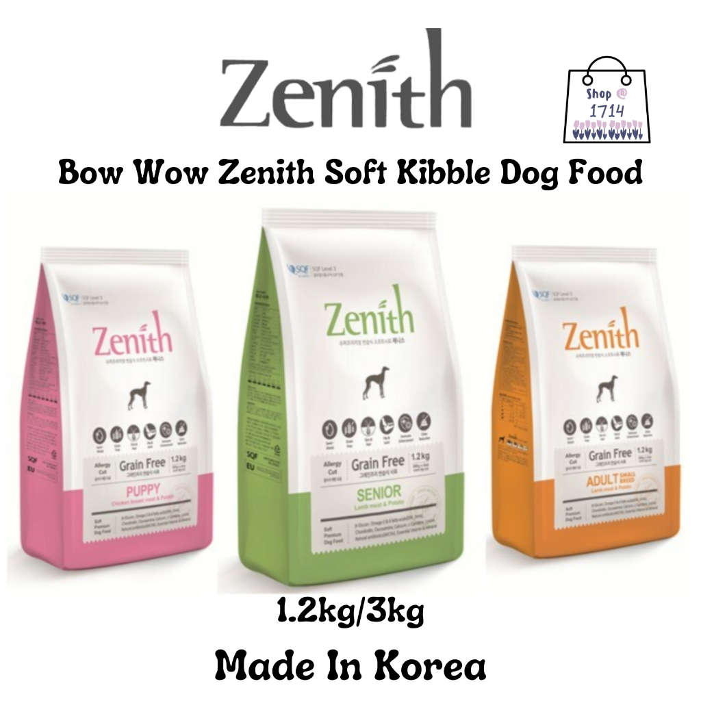 Bow Wow Zenith Soft Kibble Dog Food Shopee Singapore