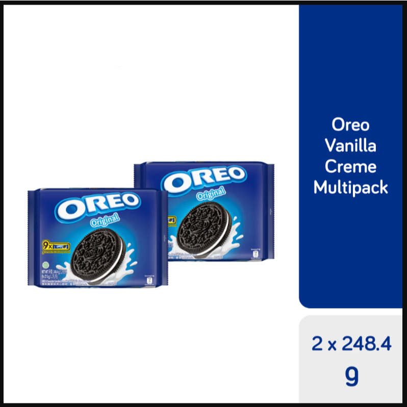 OREO BISCUIT VANILA ORIGINAL FLAVORED CREAM SANDWICH COOKIES MULTIPACK ...