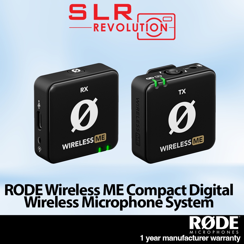 RODE Wireless ME Compact Digital Wireless Microphone System (2.4 GHz ...