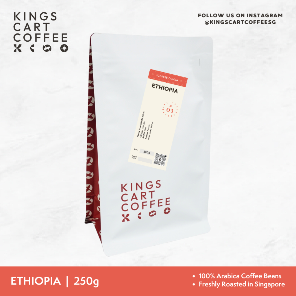 Kings Cart Coffee Ethiopia Sidamo [100 Arabica Coffee Beans] [Ready