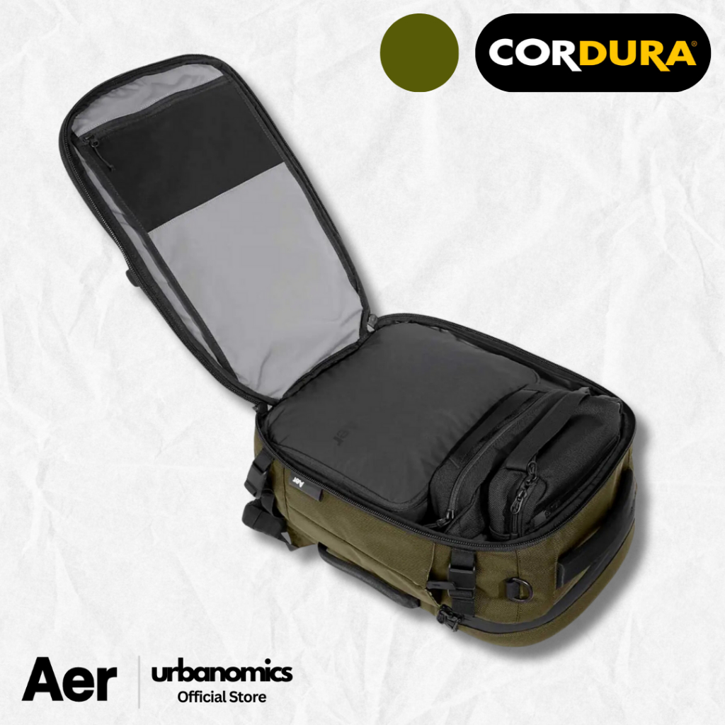 Authentic Aer Travel Pack 3 Small Backpack (28L) | X-Pac/Cordura