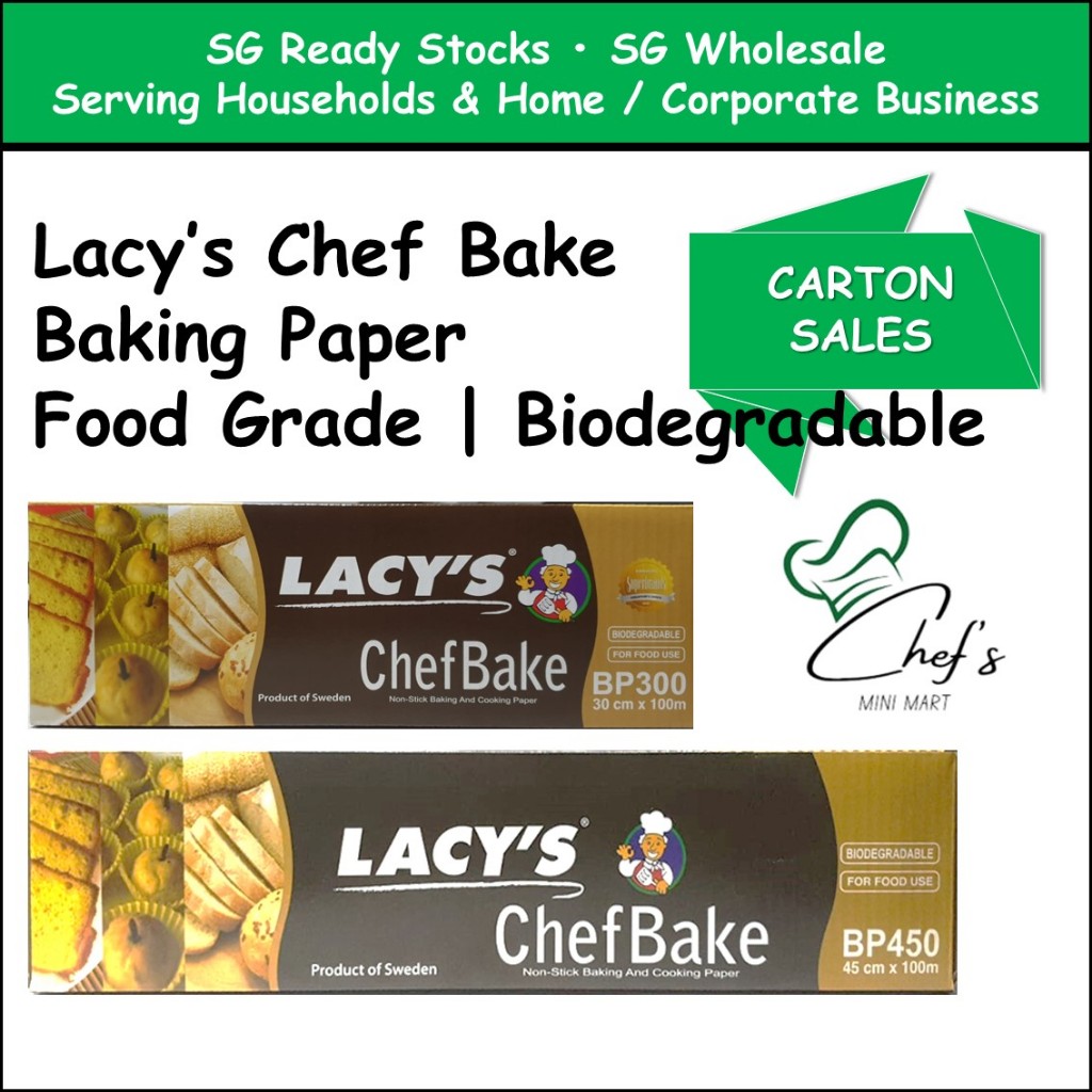 [SG WHOLESALES] Lacy's Chef Bake Baking Paper | BP300 BP450 | Non Stick ...