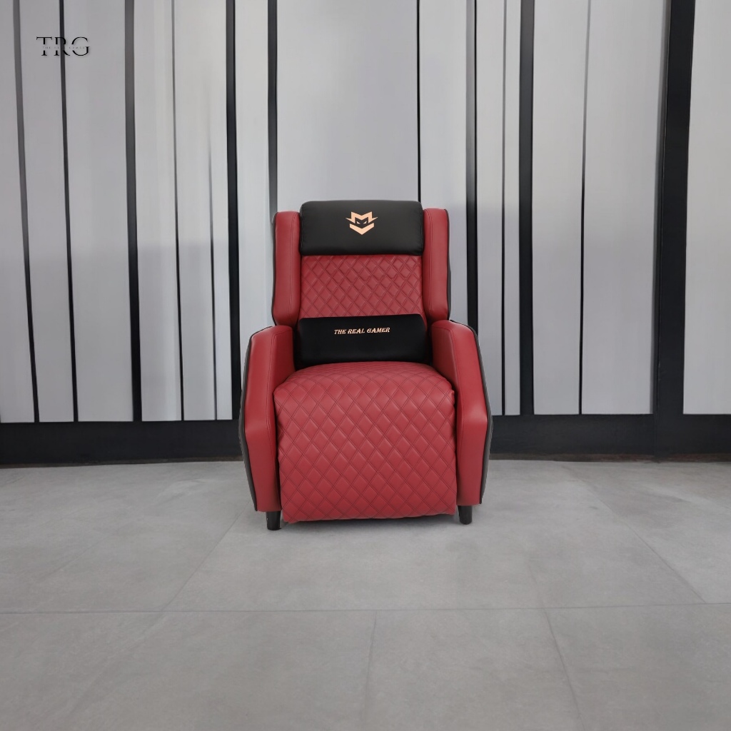 The Real Gamer Wyatt Gaming Sofa Chair Recliner Sofa Chair in Red
