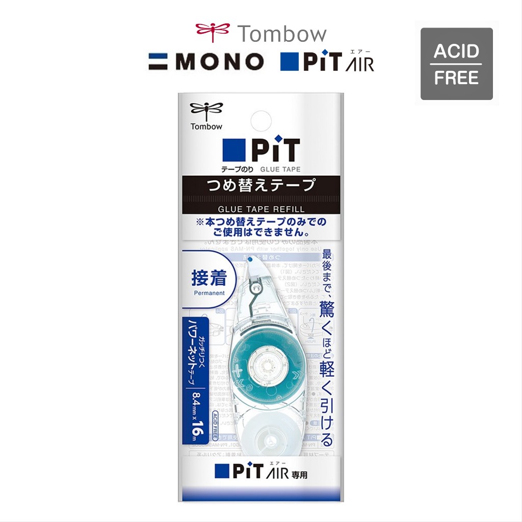 Tombow Pit Air Touch Glue Tape Refill for PN-MAS 8.4mm X 16m [PR-MAS ...