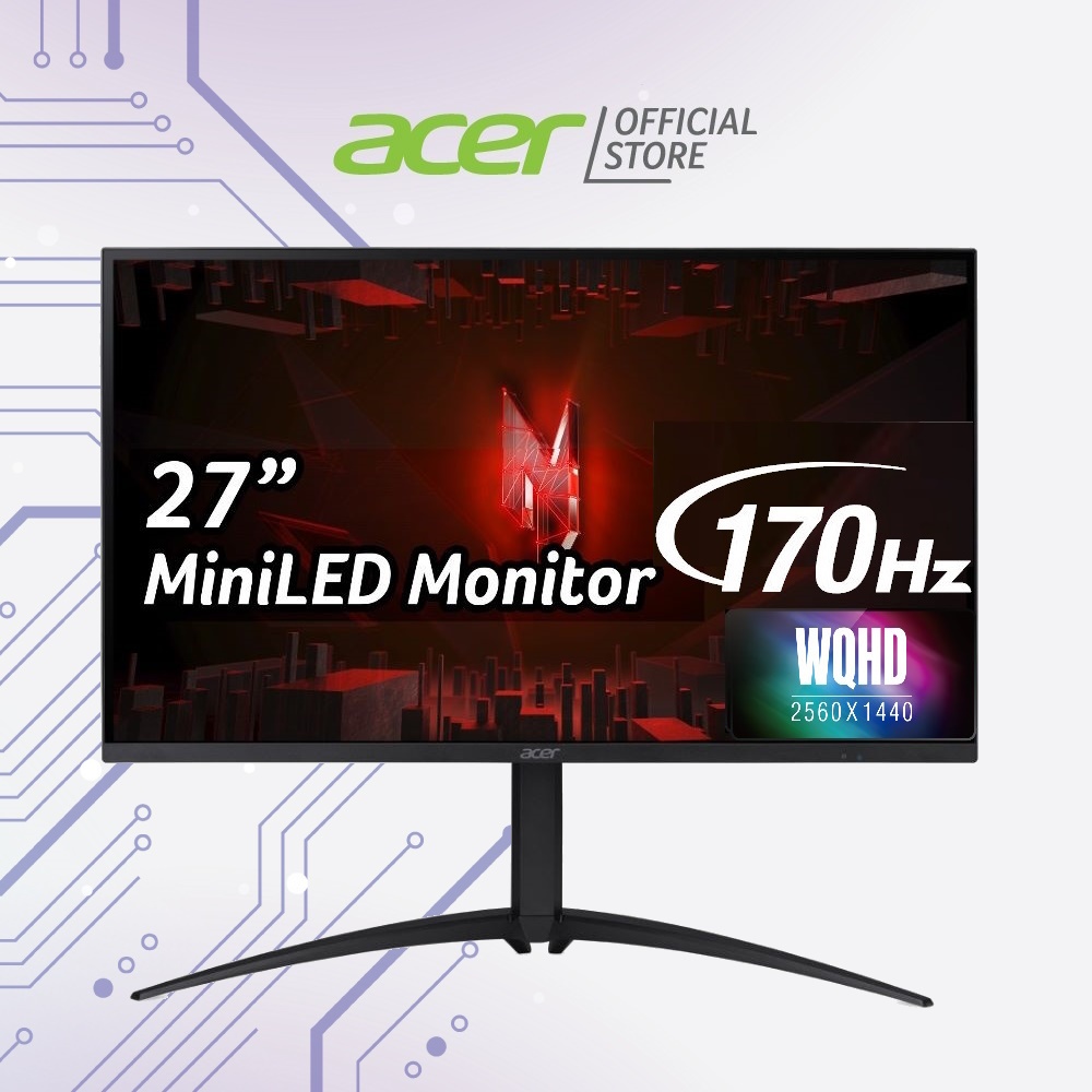 Acer Nitro XV275U P3 27 Inches WQHD MiniLED Gaming Monitor with 170Hz ...