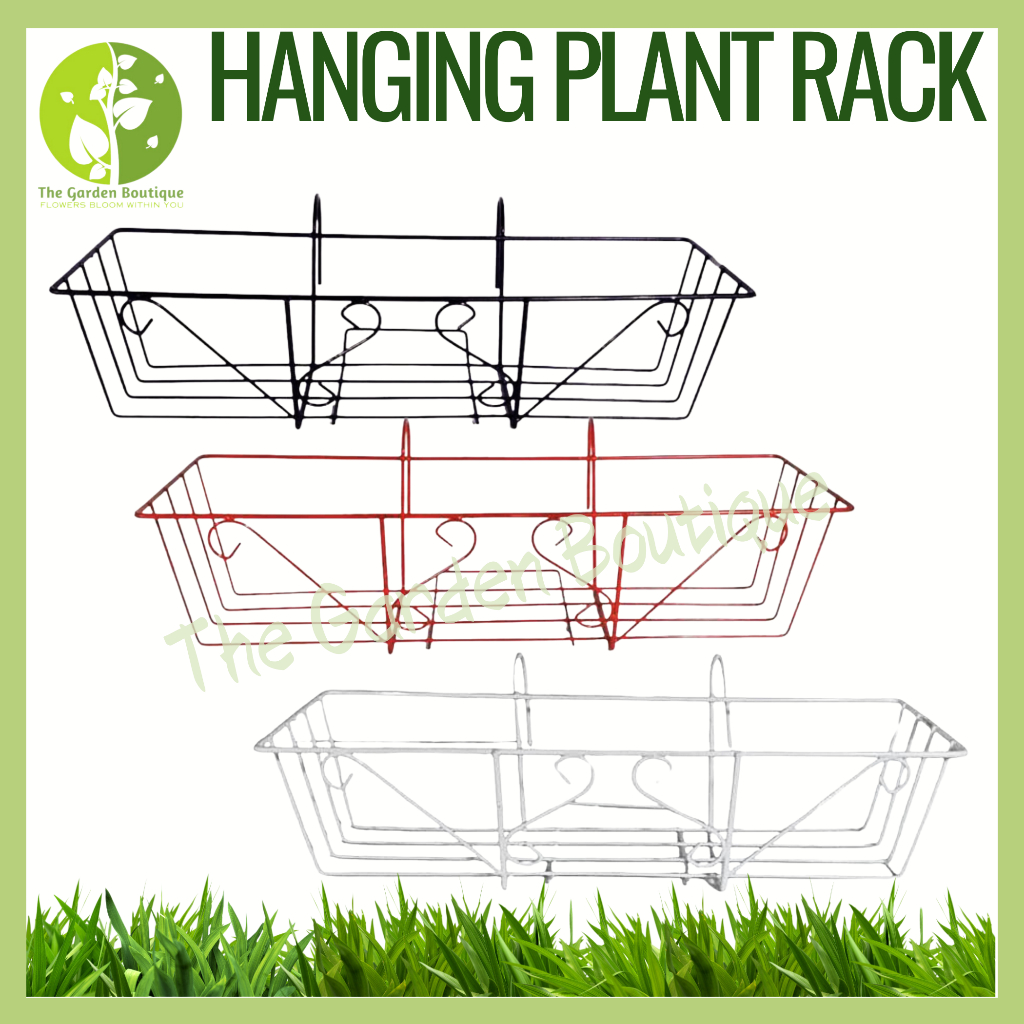[Local Seller] European Rectangular Hanging Plant Iron Racks/Corridor ...