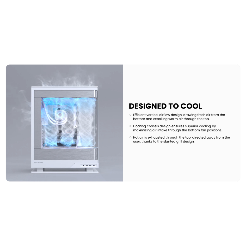 Phanteks Evolv X2, Mid-Tower Gaming Chassis, Vertical Cooling System ...