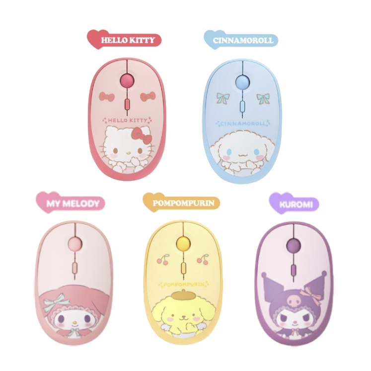 ROYCHE Sanrio Multi-Pairing Character Wireless Mouse (Hello Kitty ...