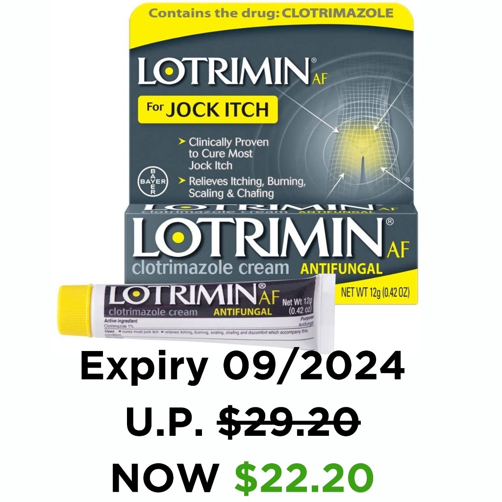 Lotrimin AF Jock Itch Antifungal Cream, for Groin / Crotch and Inner