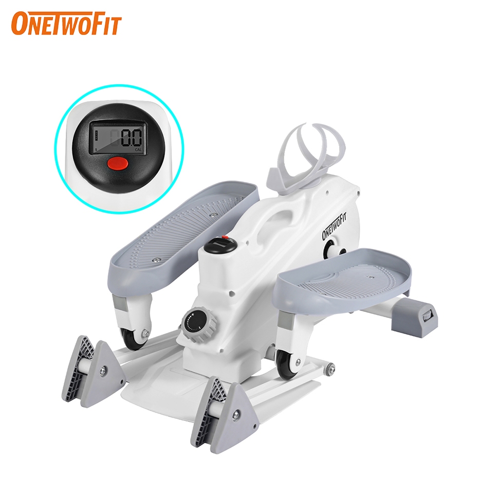 OneTwoFit Premium Mini Stepper Bike Ellipticals Funny Step Machine Home ...