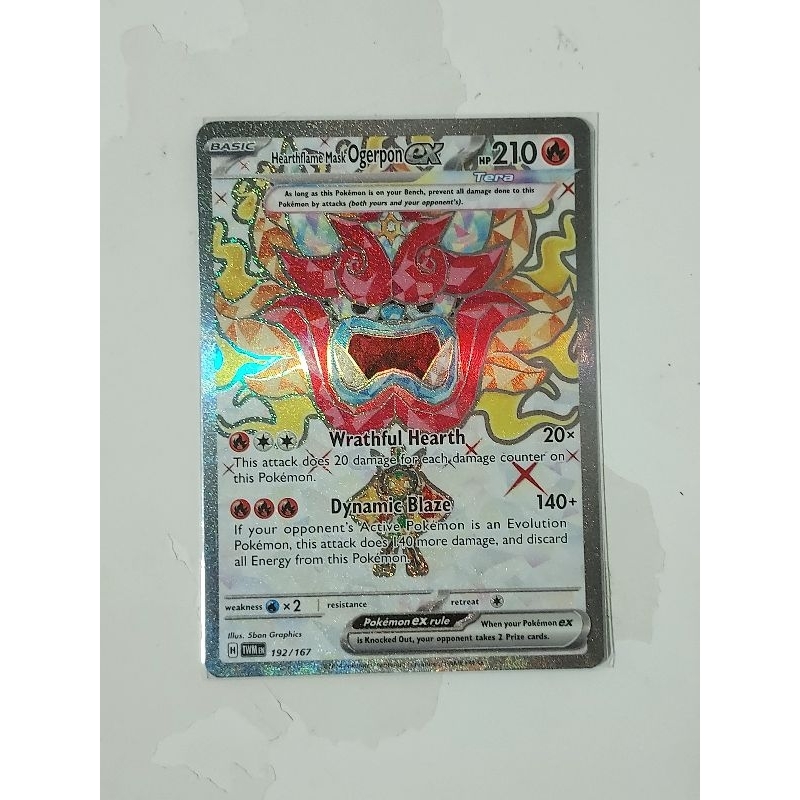 Pokemon hearthflame ogerpon ex twilight masquerade card | Shopee Singapore