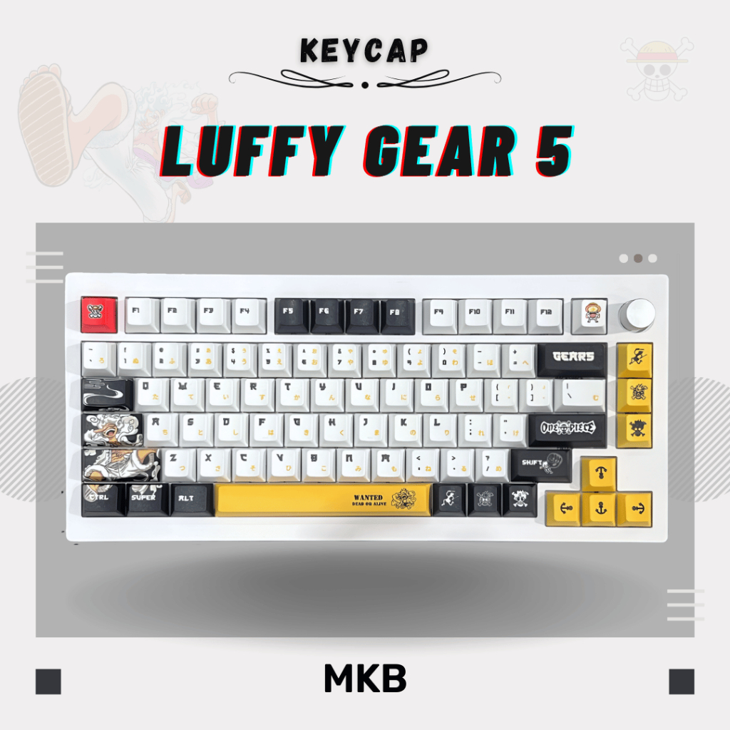 [READY STOCK] One Piece Luffy Gear 5 PBT Dye Sublimation Cherry Profile ...
